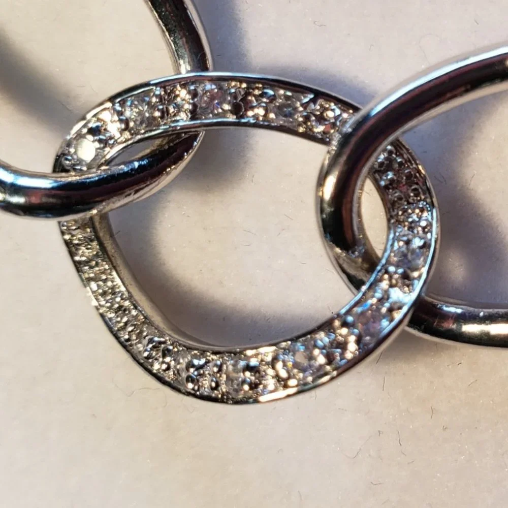 CHAIN LINK .925 CZ FASHION BRACELET